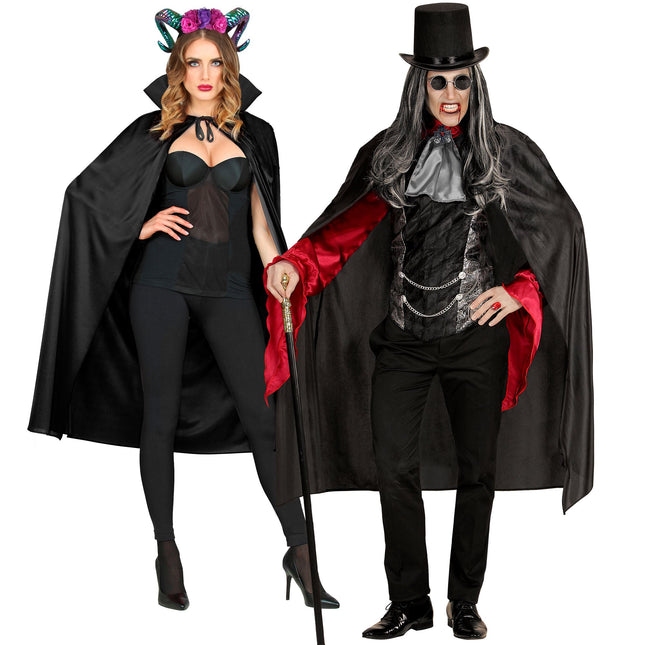 Capa de Halloween Negra 1,15m