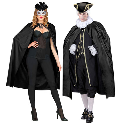Capa de Halloween Negra 1,15m