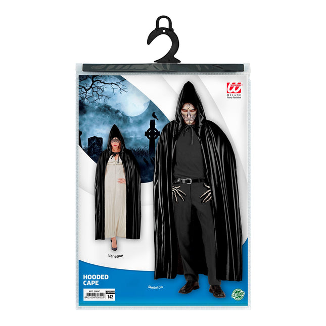 Capa de Halloween Negra 1,42m