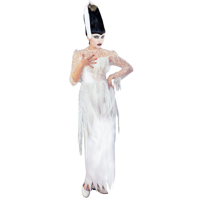 Vestido Halloween Reina Damas Blanco
