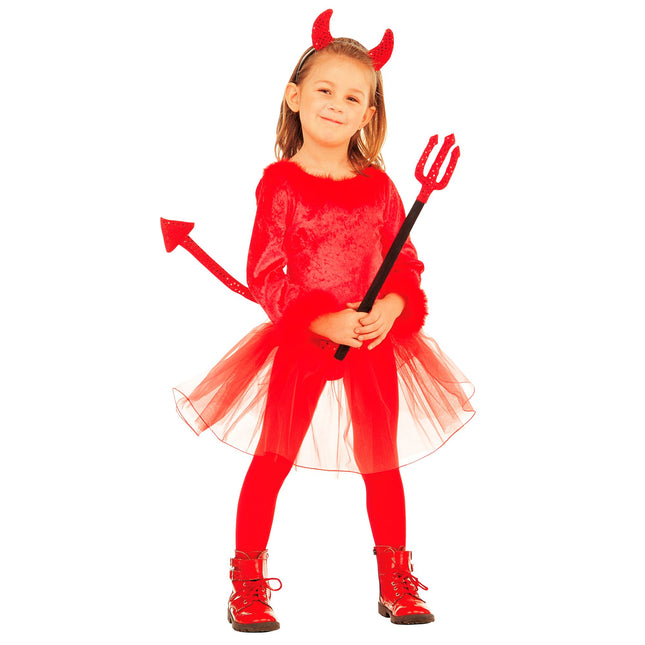 Vestido Halloween Rojo Niño Diablo
