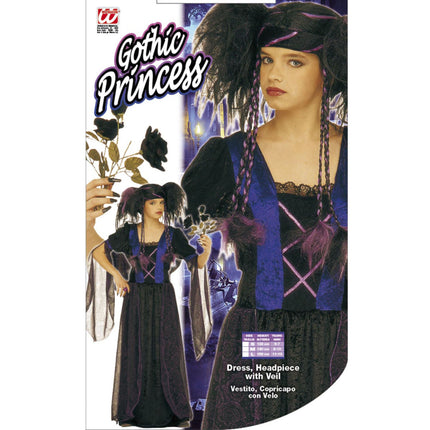 Vestido Halloween Niña Gótico