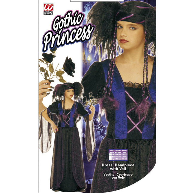 Vestido Halloween Niña Gótico