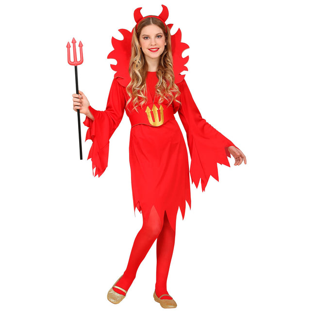 Vestido Halloween Rojo Niño Diablo