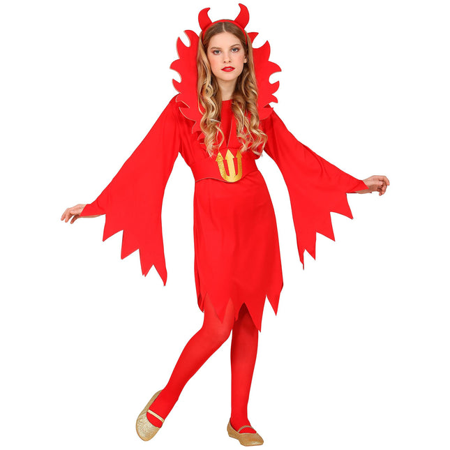 Vestido Halloween Rojo Niño Diablo