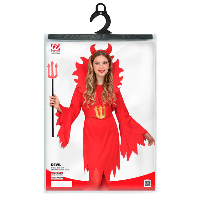 Vestido Halloween Rojo Niño Diablo