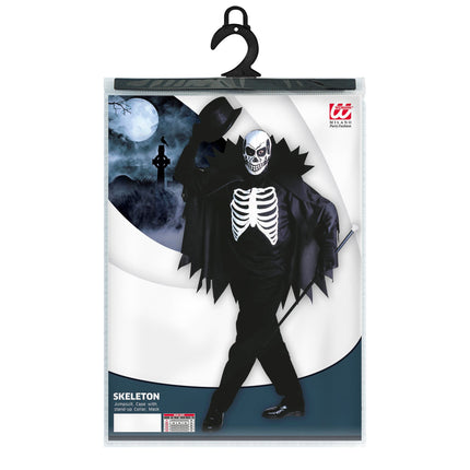 Disfraz Halloween Blanco Negro Esqueleto