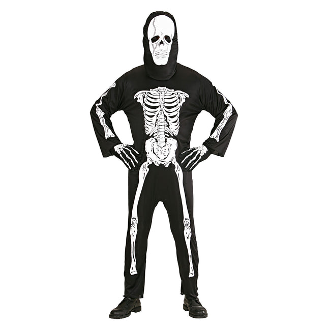 Disfraz de Halloween Negro Blanco Esqueleto