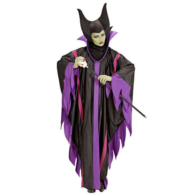 Vestido de Halloween Morado Señoras Malefizia
