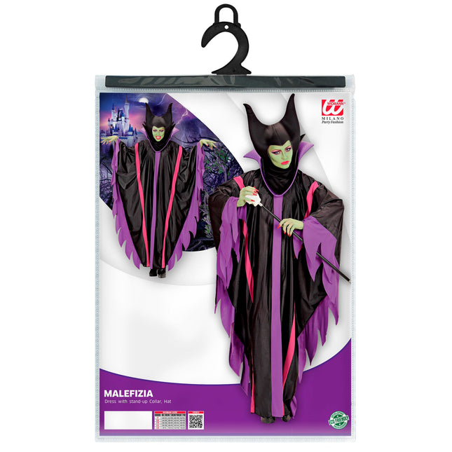 Vestido de Halloween Morado Señoras Malefizia