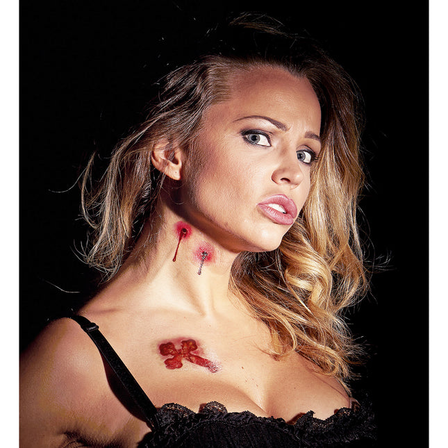 Halloween Tatuajes Falsos Mordeduras de Vampiro