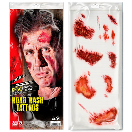 Tatuajes falsos de Halloween Rojo