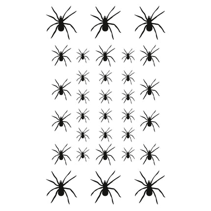 Tatuajes Falsos de Halloween Arañas 32pcs