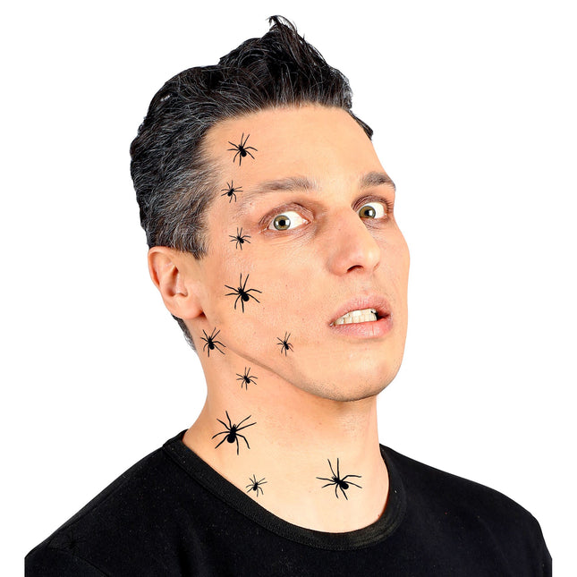 Tatuajes Falsos de Halloween Arañas 32pcs
