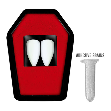 Dientes postizos de vampiro 2 piezas