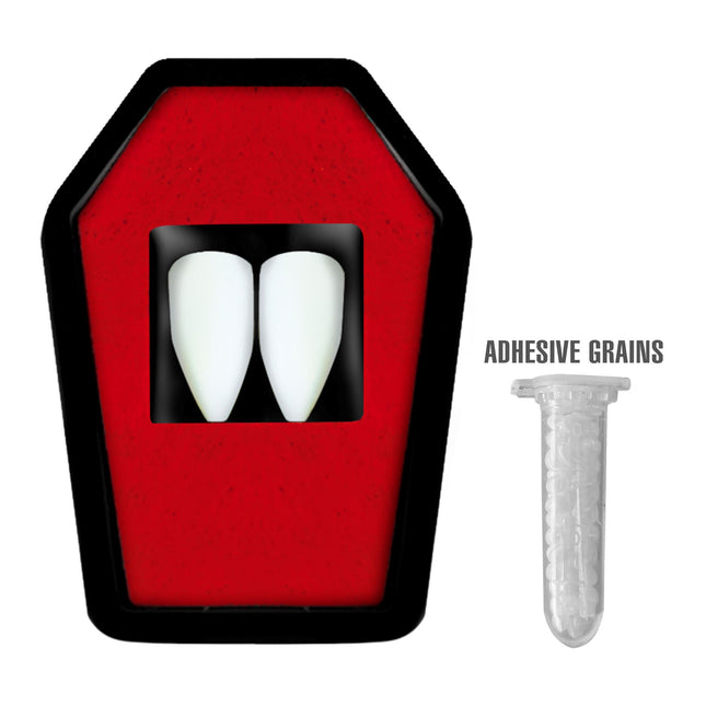 Dientes postizos de vampiro 2 piezas