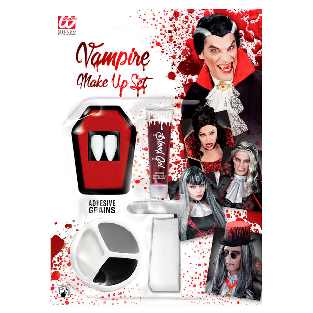 Set maquillaje Halloween Drácula 5 piezas