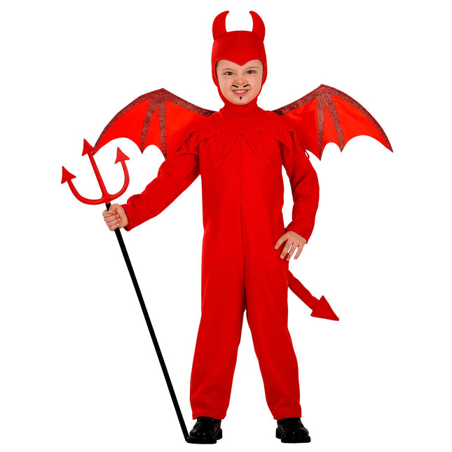 Disfraz de Halloween Diablo Rojo Infantil 3 piezas
