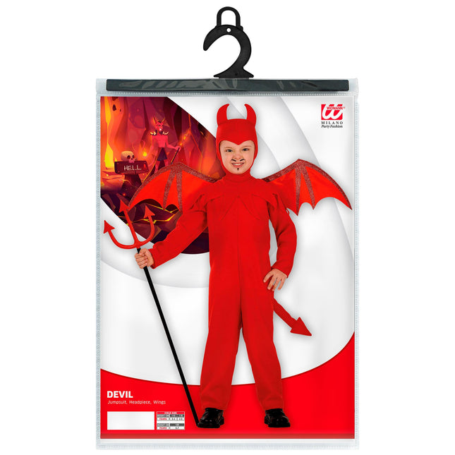 Disfraz de Halloween Diablo Rojo Infantil 3 piezas