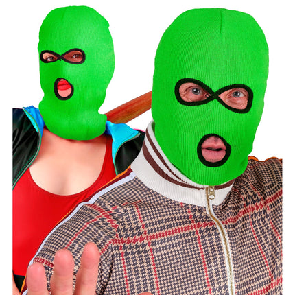 Pasamontañas Negro Verde