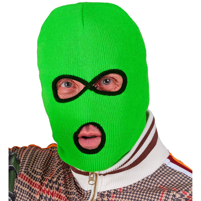 Pasamontañas Negro Verde