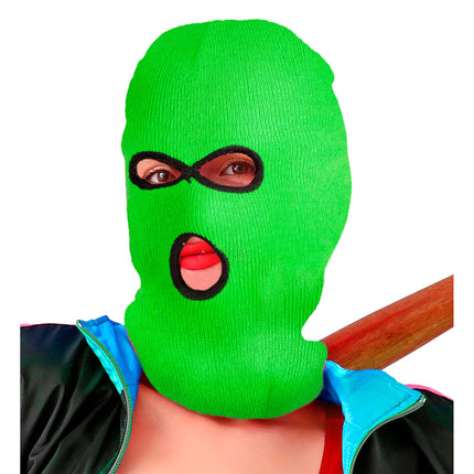 Pasamontañas Negro Verde
