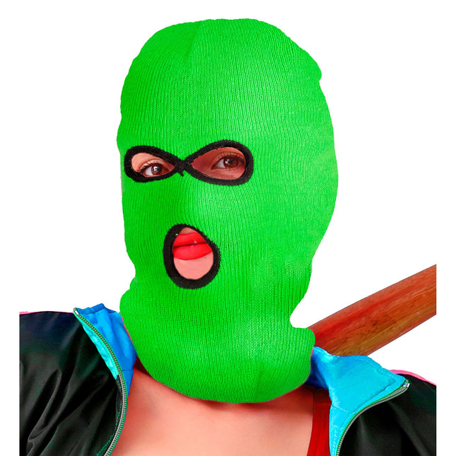 Pasamontañas Negro Verde
