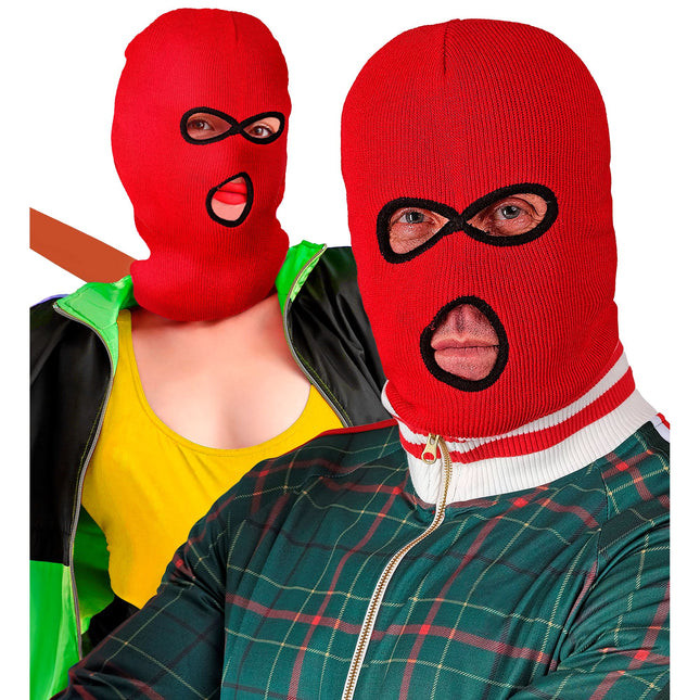 Pasamontañas rojo