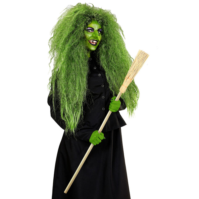 Escoba de bruja de Halloween 1,20 m