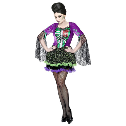 Vestido Halloween Señoras Monstruo Novia