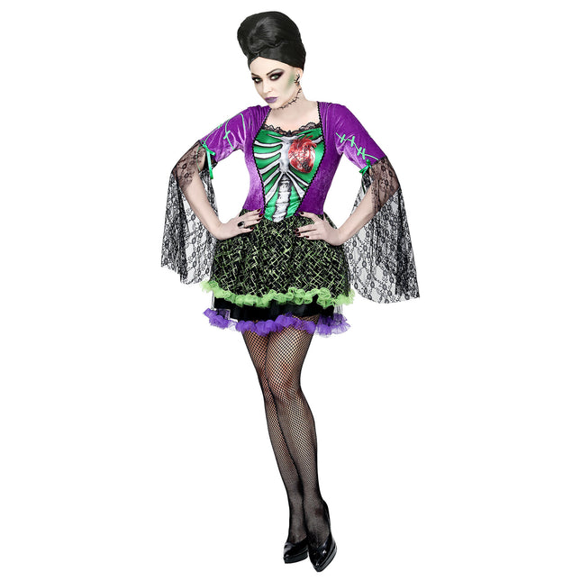 Vestido Halloween Señoras Monstruo Novia