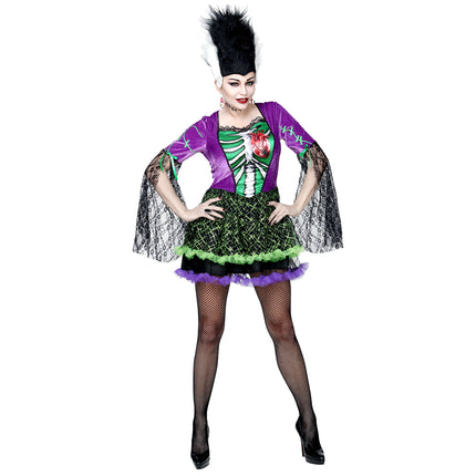 Vestido Halloween Señoras Monstruo Novia