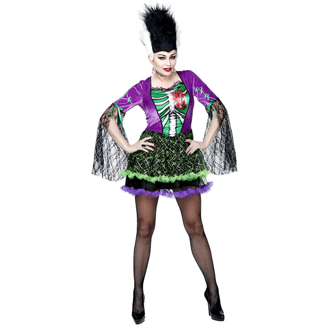 Vestido Halloween Señoras Monstruo Novia