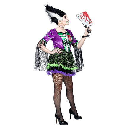 Vestido Halloween Señoras Monstruo Novia