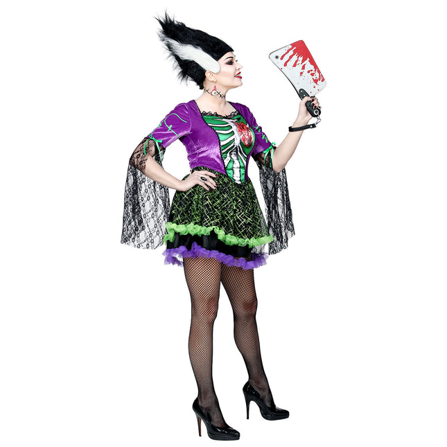 Vestido Halloween Señoras Monstruo Novia