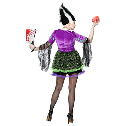 Vestido Halloween Señoras Monstruo Novia