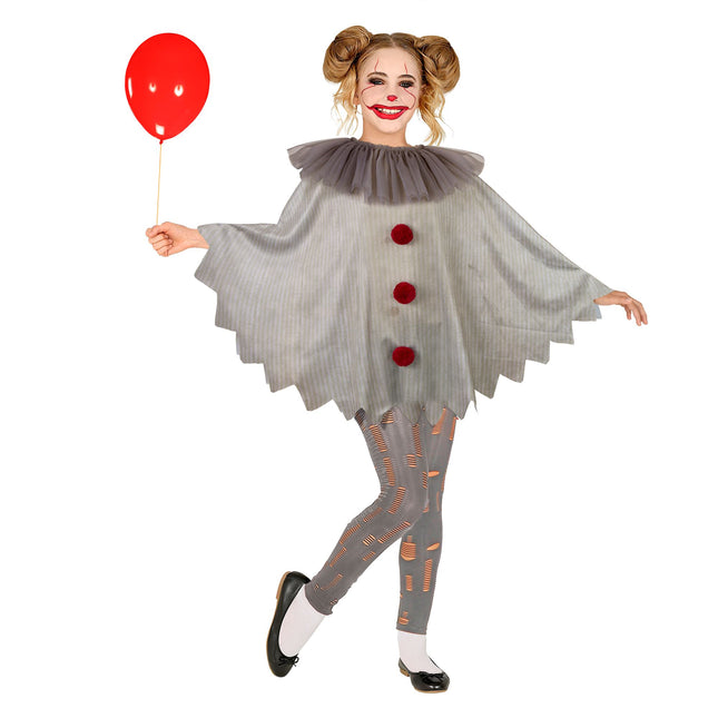 Poncho Halloween Niño Payaso