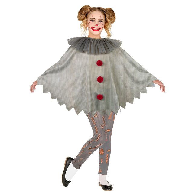 Poncho Halloween Niño Payaso