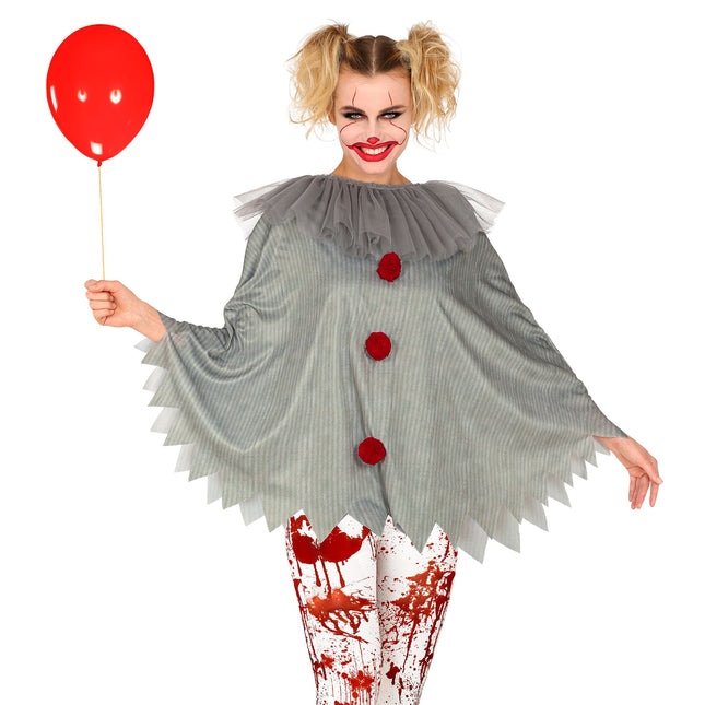Poncho de Halloween Payaso