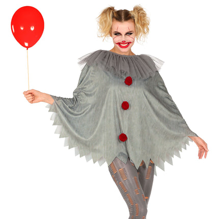Poncho de Halloween Payaso