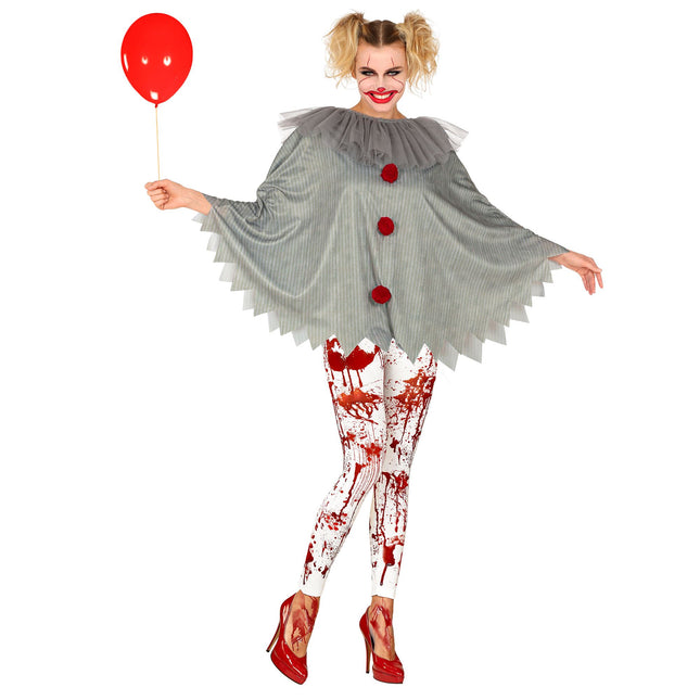 Poncho de Halloween Payaso