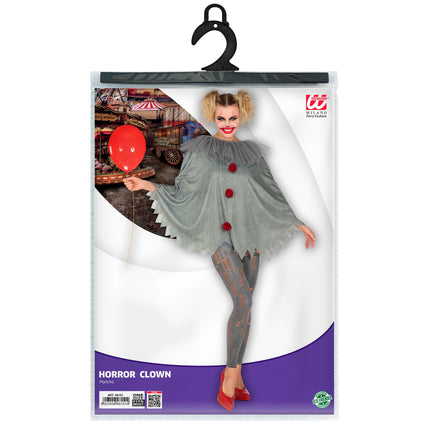 Poncho de Halloween Payaso