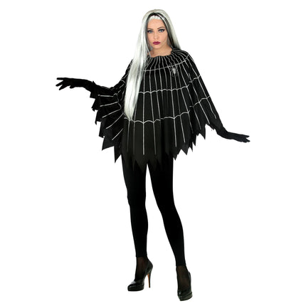Poncho de Halloween Tela de Araña