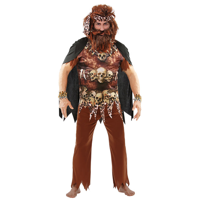 Disfraz Halloween Hombre Sacerdote 4 piezas