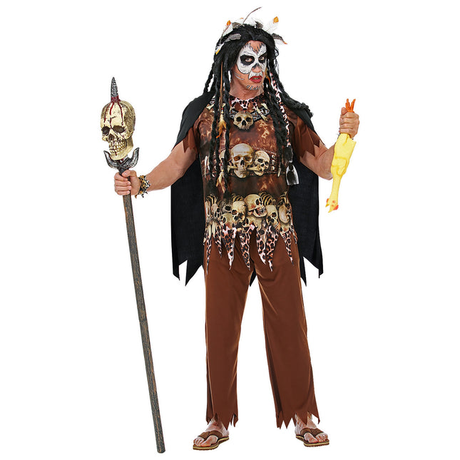 Disfraz Halloween Hombre Sacerdote 4 piezas