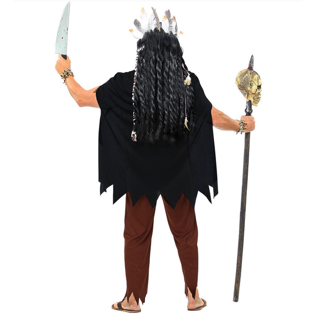 Disfraz Halloween Hombre Sacerdote 4 piezas