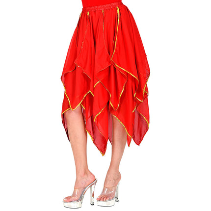 Falda Oro Rojo