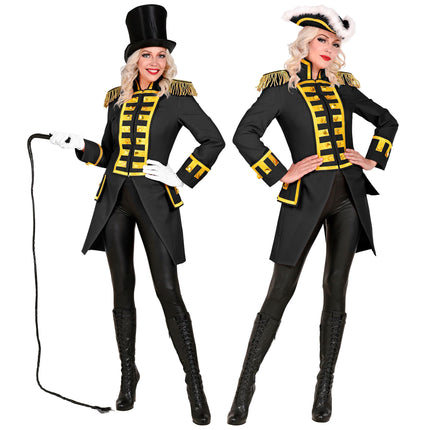 Chaqueta Pirata Oro Negro Mujer