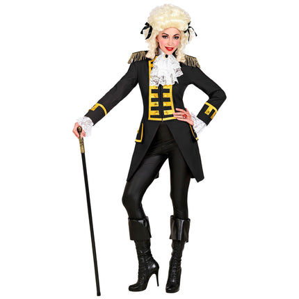 Chaqueta Pirata Oro Negro Mujer
