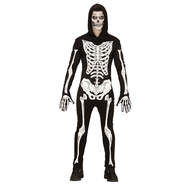 Disfraz de Halloween Esqueleto para hombre que brilla en la oscuridad